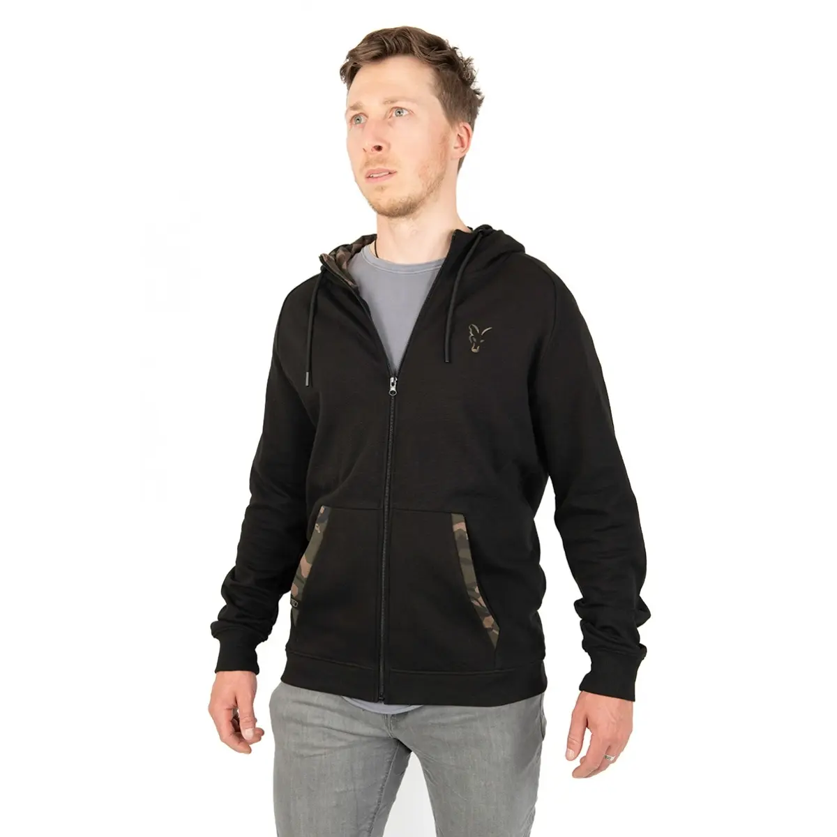 Fox Light Weight Black Camo Print Zip Hoody XXLrozmiar XXL - MPN: CFX138 - EAN: 5056212156313