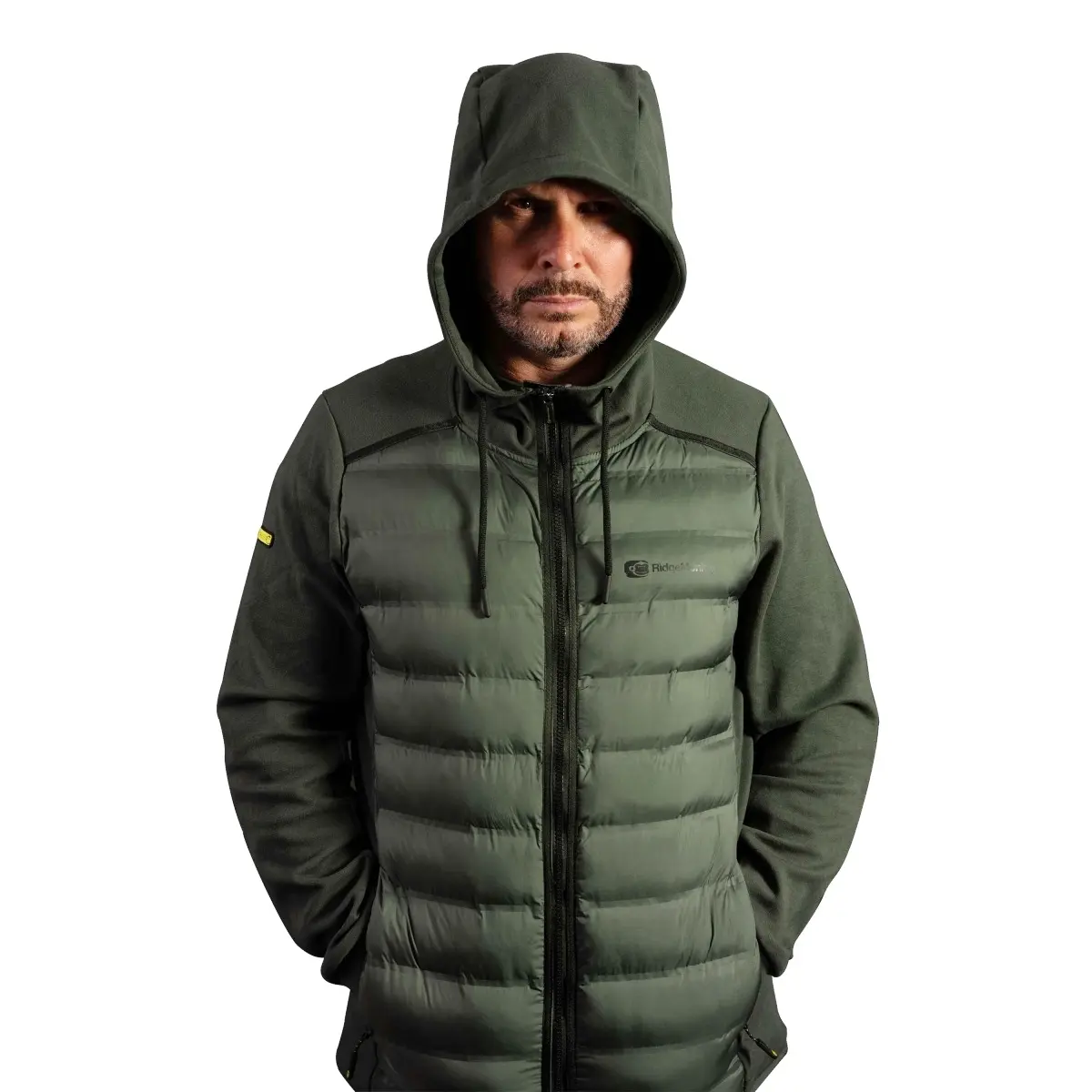 RidgeMonkey APEarel Heavyweight Zip Jacket Green Mrozmiar M - MPN: RM648 - EAN: 5056210625958