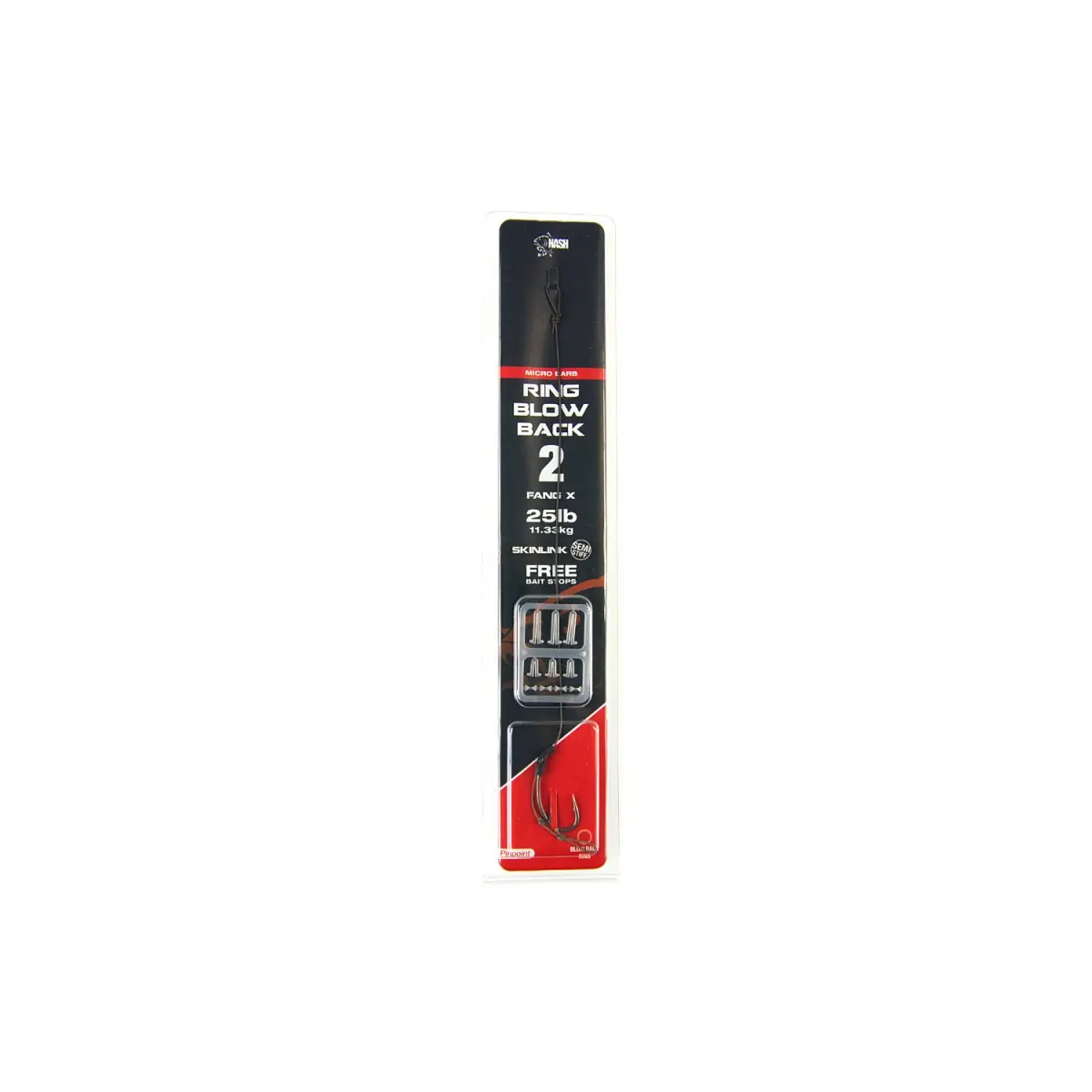 Nash Ready Rigs Ring Blow Back Rig (Micro Barb)rozmiar 2 - MPN: T6362 - EAN: 5055108963622