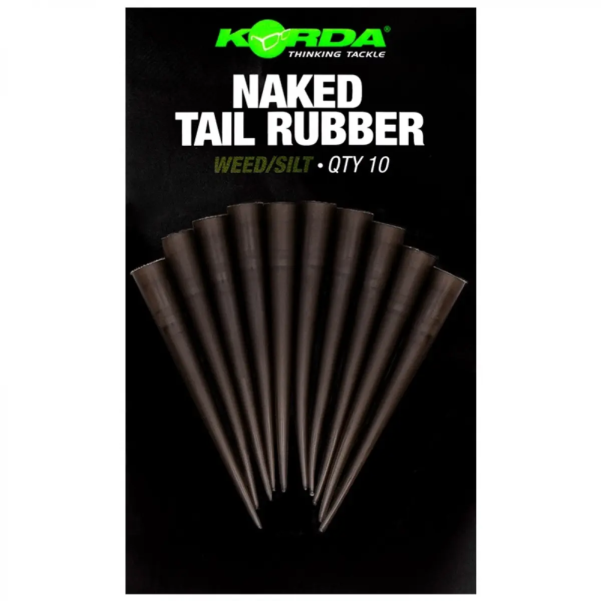 Korda Naked Tail Rubber kolor Weed/Silt (roślinność/muł) - MPN: KNRW - EAN: 5060929022342