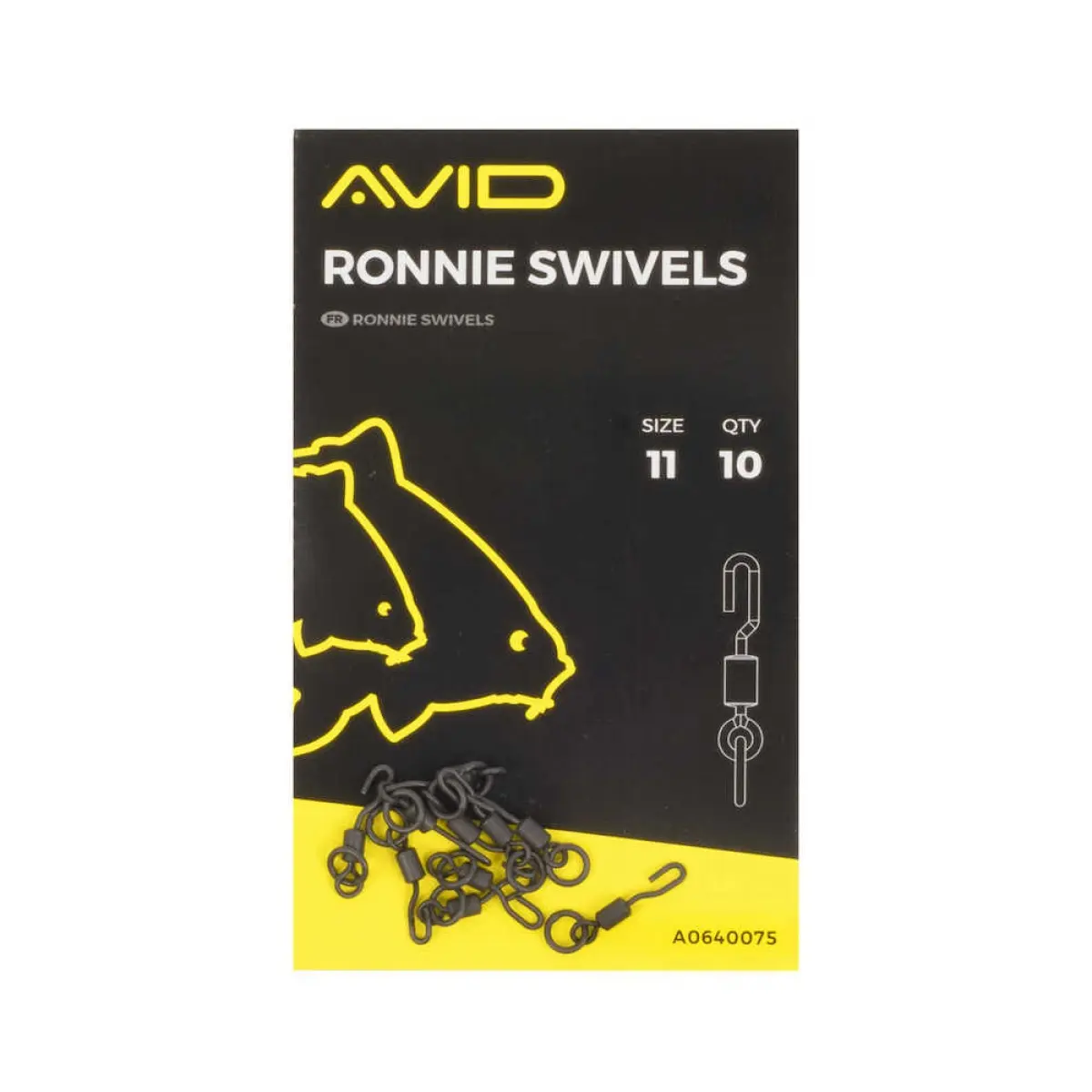 Avid Carp Ronnie Swivelsopakowanie 10szt - MPN: A0640075 - EAN: 5056317716214