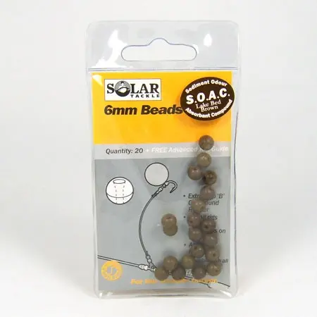 Solar Rubber Beads 6mm brązowykolor brązowy - MPN: B6B - EAN: 200000012564