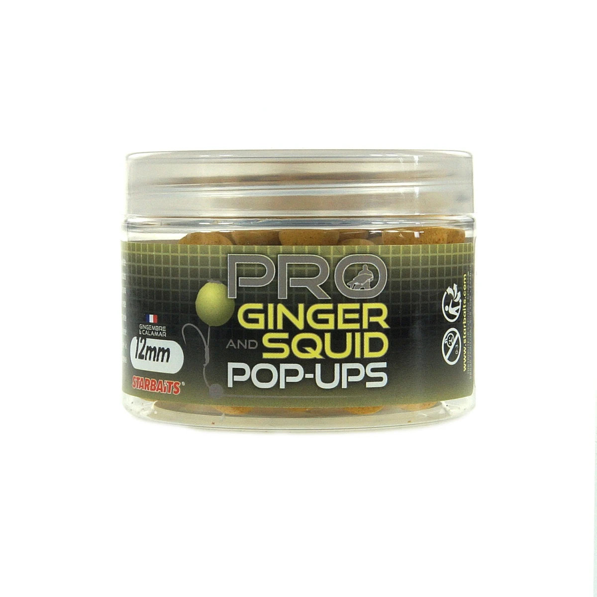 Starbaits Probiotic Ginger Squid Pop-Uprozmiar 12mm/50g - MPN: 83856 - EAN: 3297830838560