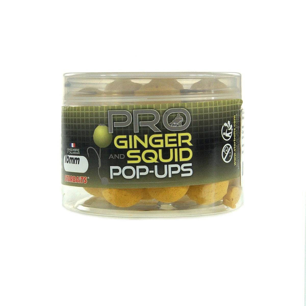 Starbaits Probiotic Ginger Squid Pop-Uprozmiar 16mm/50g - MPN: 83857 - EAN: 3297830838577