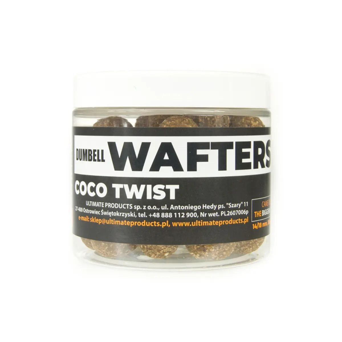 UltimateProducts Juicy Series Coco Twist Waftersrozmiar dumbell 14/18mm - EAN: 5903855433847