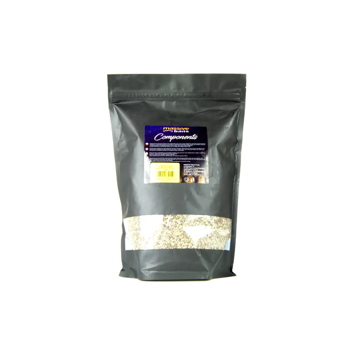 Massive Baits Components  - Łuski Konopneopakowanie 0.5kg - MPN: KP205 - EAN: 5901912669154