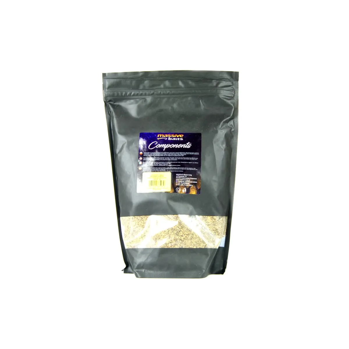 Massive Baits Components  - Mączka Konopna Drobnaopakowanie 1kg - MPN: KP208 - EAN: 5901912669185
