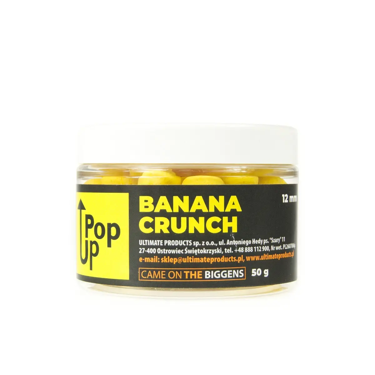 UltimateProducts Banana Crunch Pop-Upsrozmiar 12 mm - EAN: 5903855431553