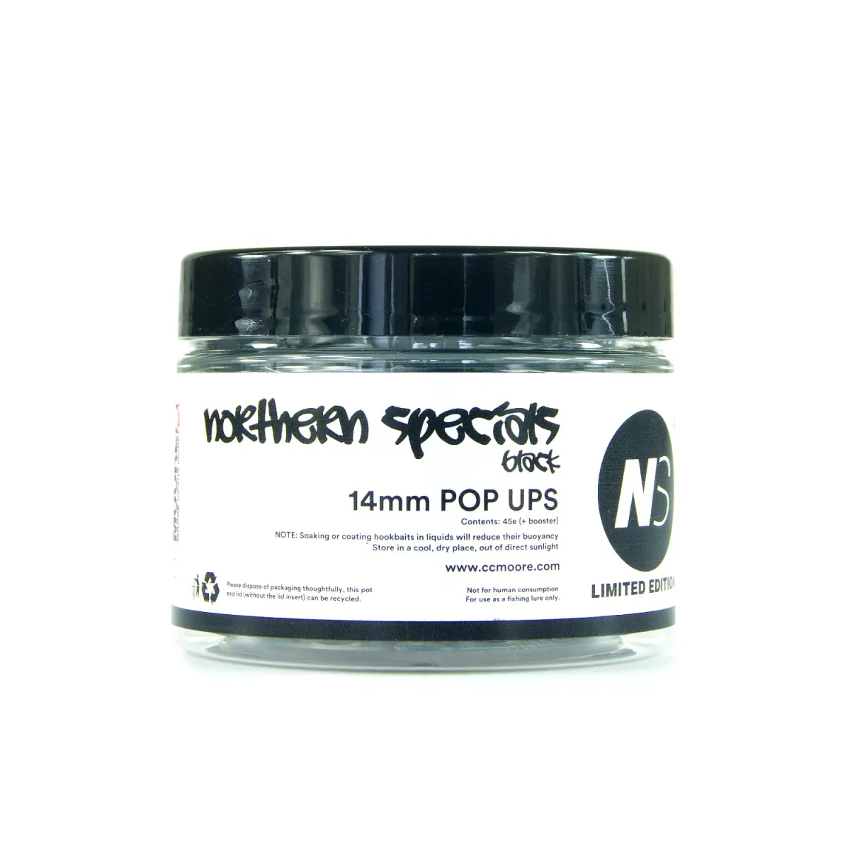 CcMoore Northern Special Pop Ups - NS1 Black - Limited Edition rozmiar 14 mm - MPN: 90592 - EAN: 634158435287