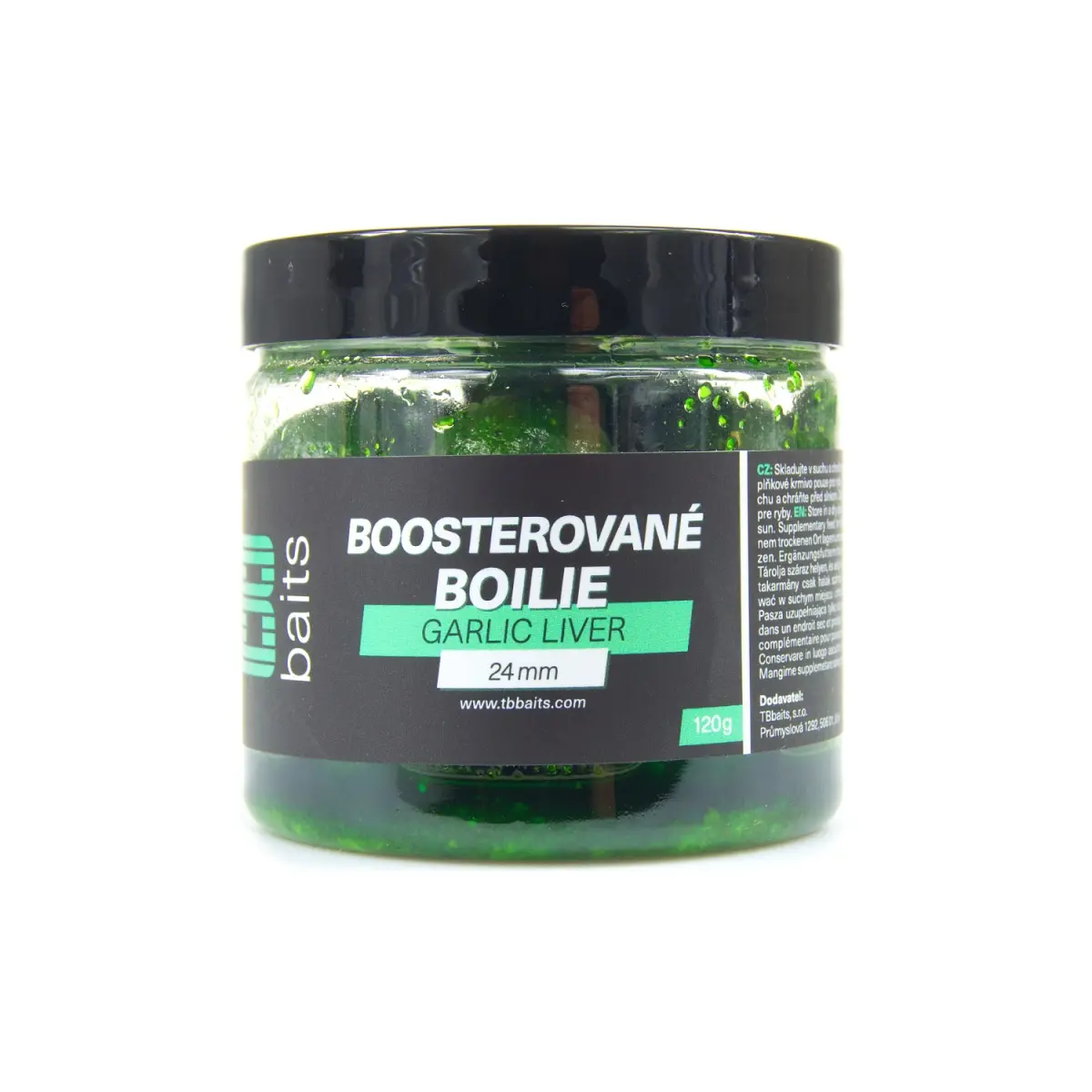 TB Baits Garlic Liver Boosted Boilierozmiar 24mm / 120g - MPN: TB00443 - EAN: 8596601004438