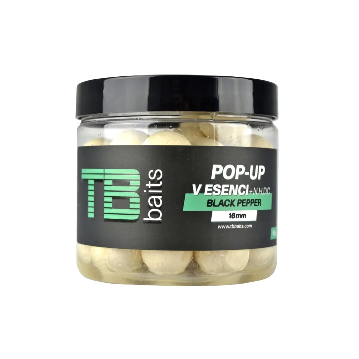 TB Baits Pop-Up White Black Pepper + NHDCrozmiar 16mm / 65g - MPN: TB00238 - EAN: 8596601002380
