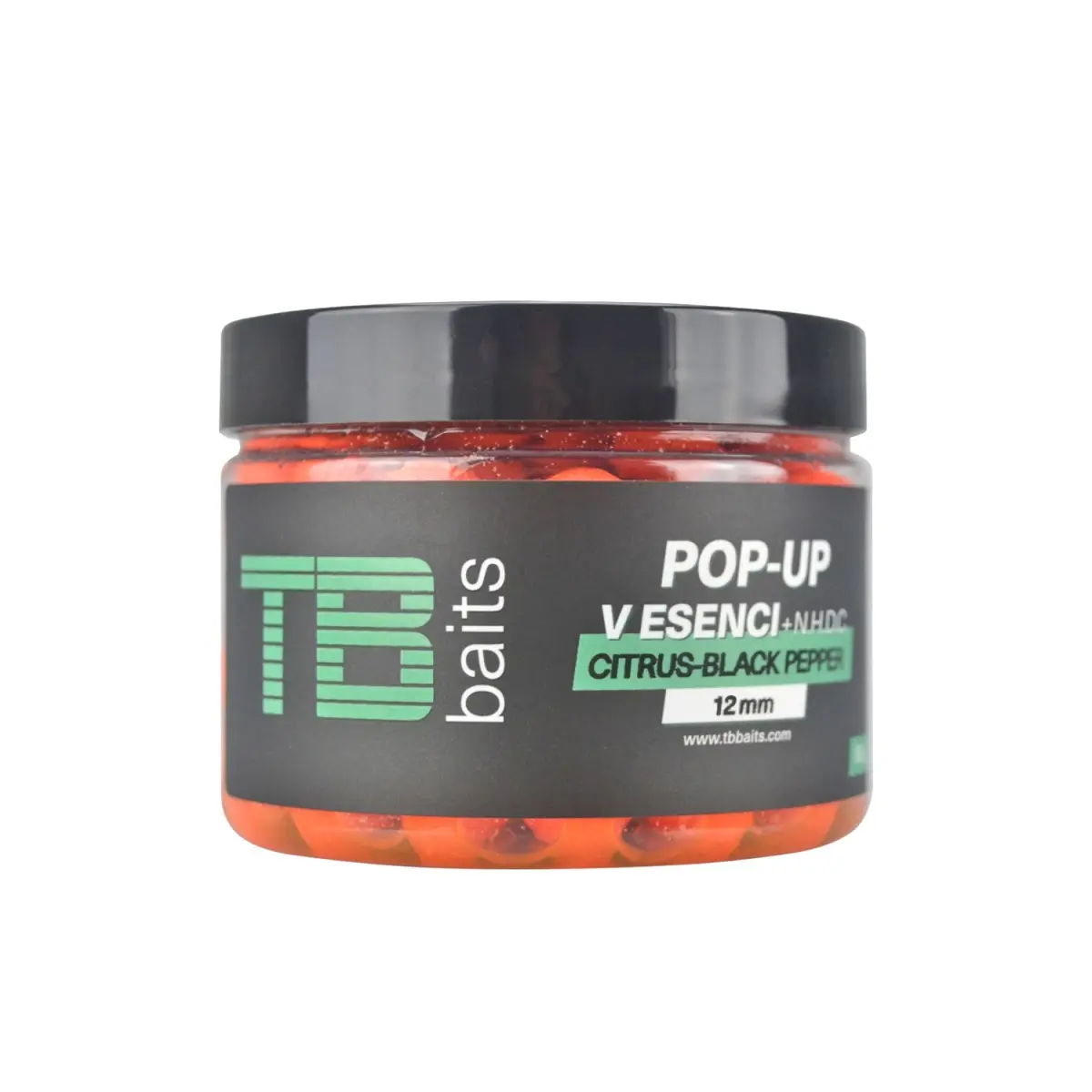 TB Baits Pop-Up Citrus - Black Pepper + NHDC rozmiar 12mm / 65g - MPN: TB00510 - EAN: 8596601005107