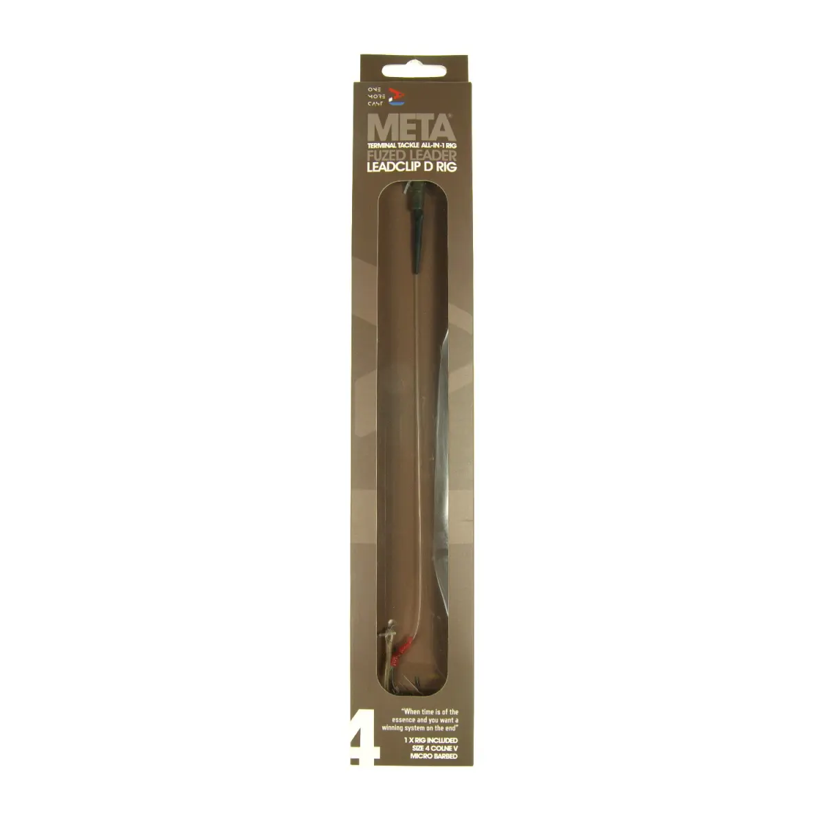 One More Cast META Terminal Tackle All-In-1 Rig - Leadclip D Rigrozmiar 4 - MPN: OMCLCDR4 - EAN: 5060939131584