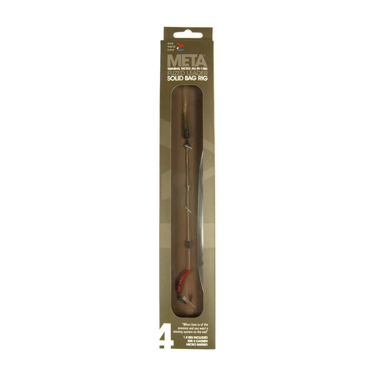One More Cast META Terminal Tackle All-In-1 Rig - Solid Bag Rigrozmiar 4 - MPN: OMCFLR4 - EAN: 5060939131577