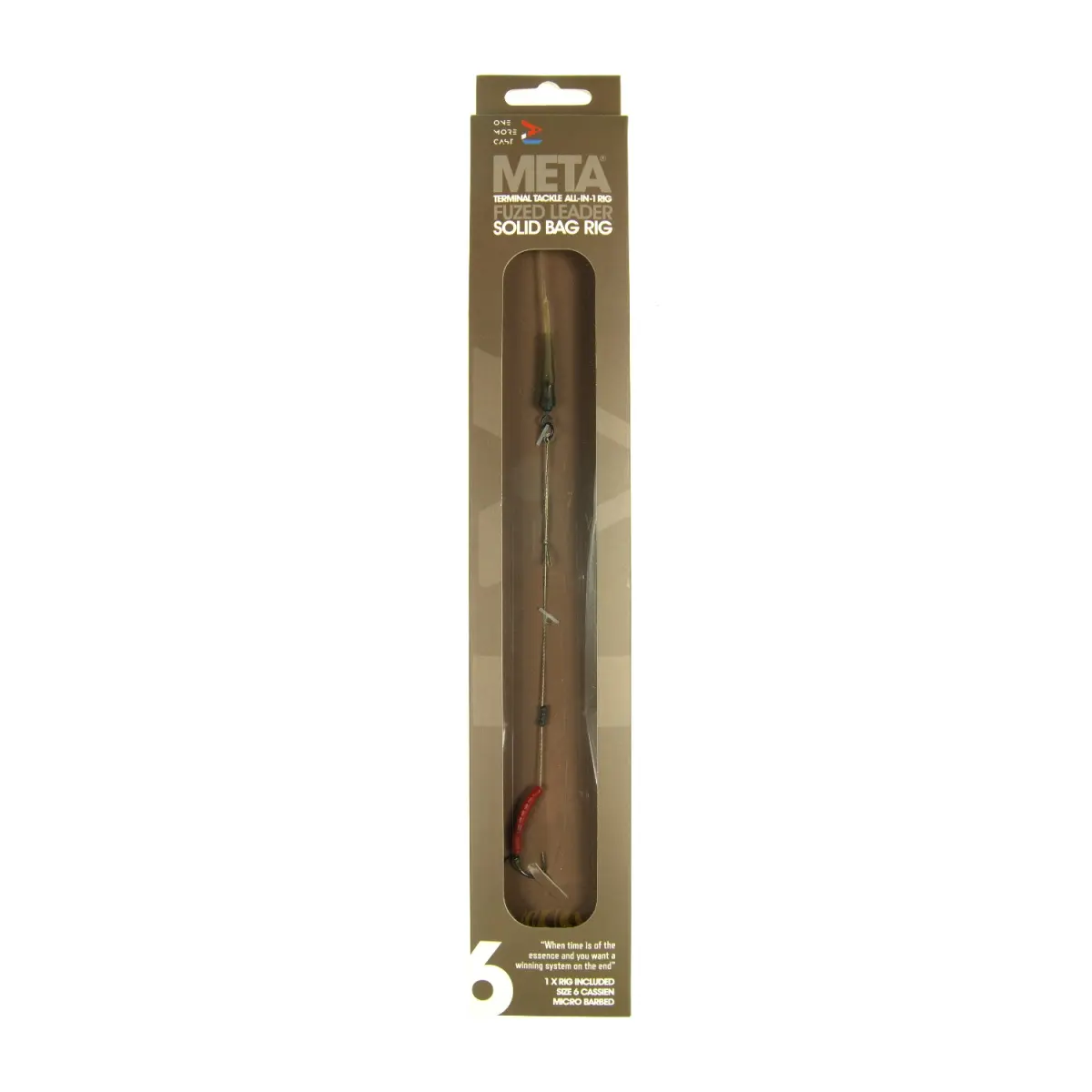 One More Cast META Terminal Tackle All-In-1 Rig - Solid Bag Rigrozmiar 6 - MPN: OMCFLR6 - EAN: 5060939131546