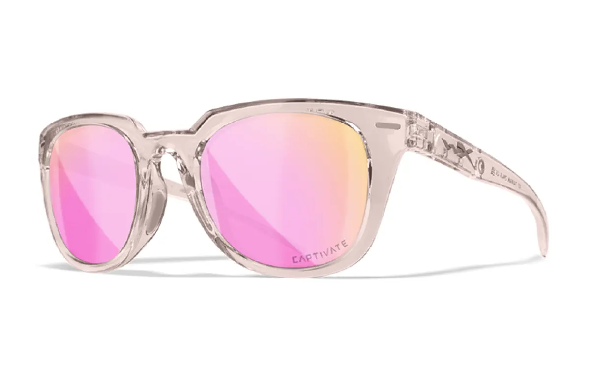 WileyX ULTRA Captivate Polarized Rose Gold Mirror Smoke Green Gloss Crystal Blush Frame Captivate Polarized Rose Gold Mirror Smoke Greenkolor Captivate Polarized Rose Gold Mirror Smoke Green - MPN: AC6ULT10 - EAN: 712316006996
