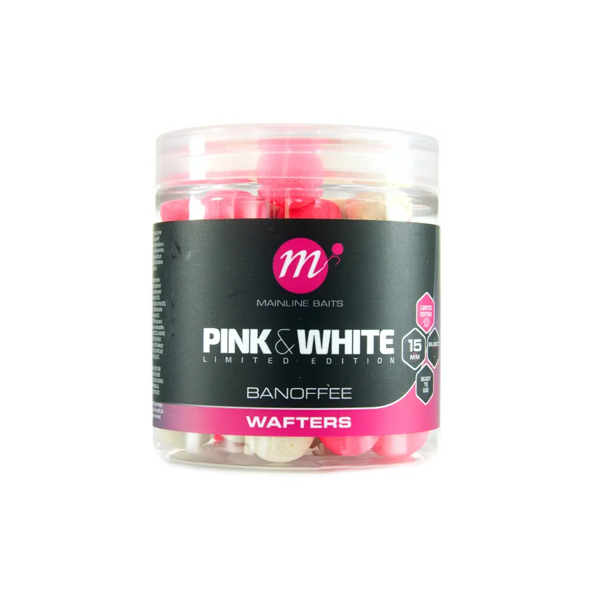 Mainline Fluro Pink & White Wafters - Banoffeerozmiar 15mm - MPN: M44001 - EAN: 5060509816385