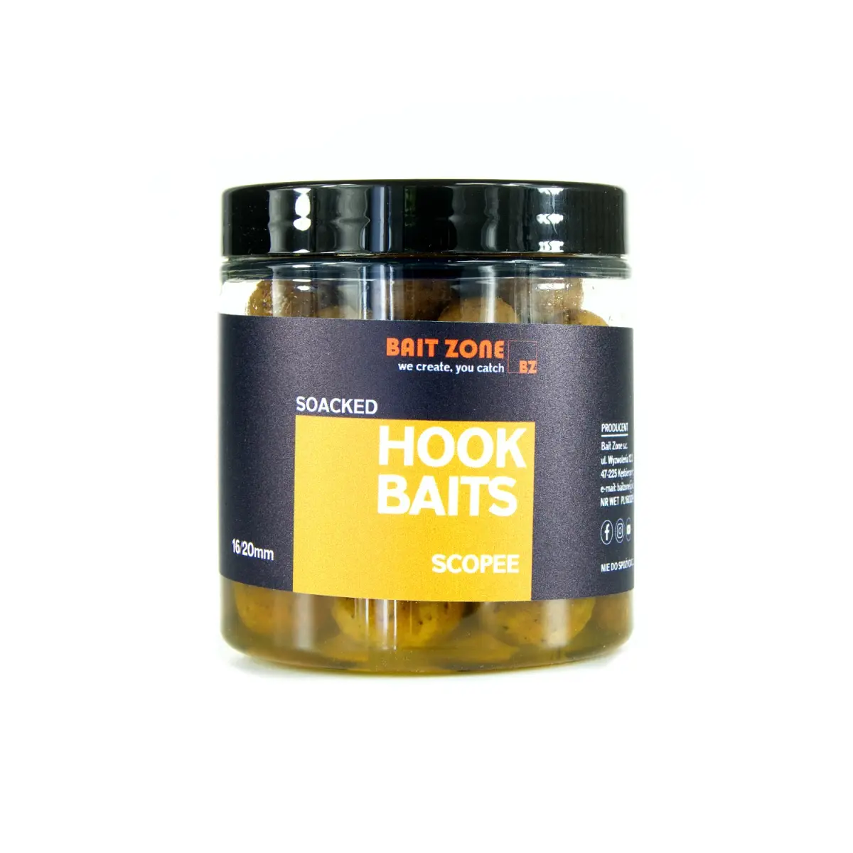 Bait Zone Hookbaits SCOPEErozmiar mix 16/20mm - MPN: BZHBSCOP - EAN: 200000076627