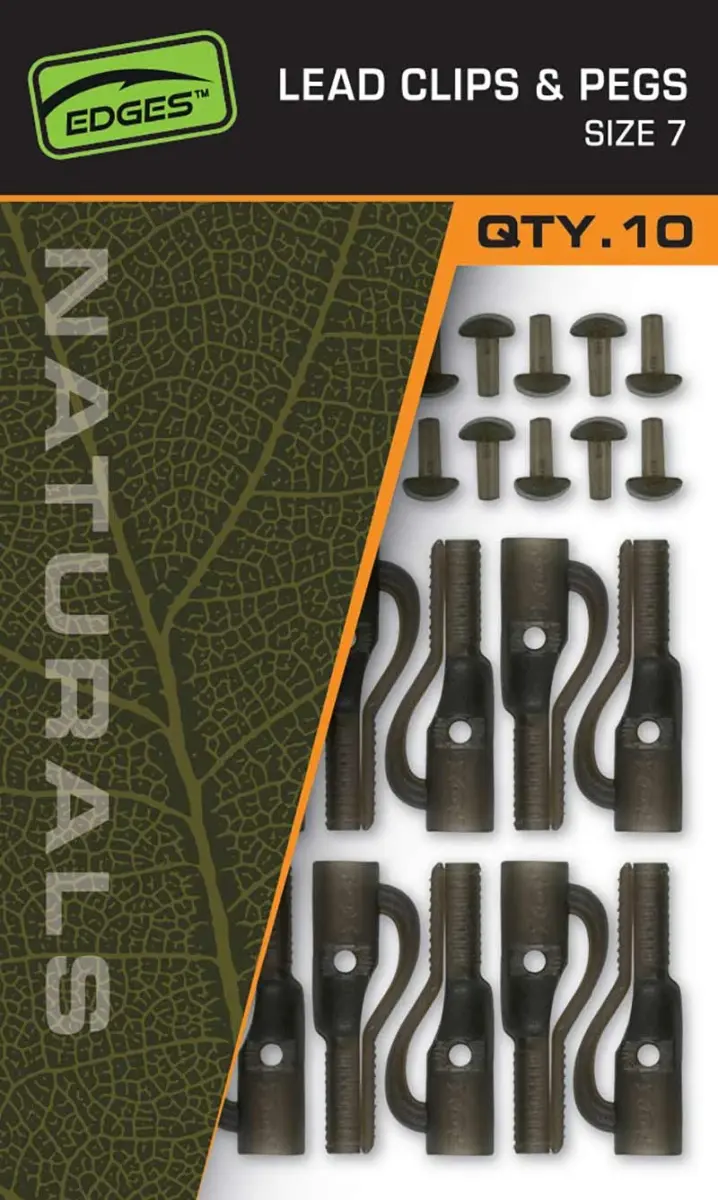 Fox EDGES Naturals Lead Clips & Pegs Size 7 10sztopakowanie 10szt - MPN: CAC829 - EAN: 5056212175291