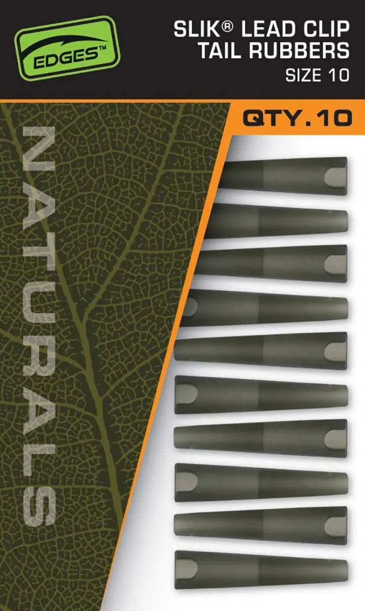 Fox EDGES Naturals Slik Lead Clip Tail Rubbers Size 10opakowanie 10szt - MPN: CAC832 - EAN: 5056212175321
