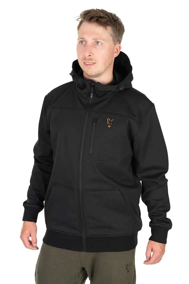 Fox Collection Soft Shell Jacket - Black & Orange  XXLrozmiar XXL - MPN: CCL266 - EAN: 5056212180752
