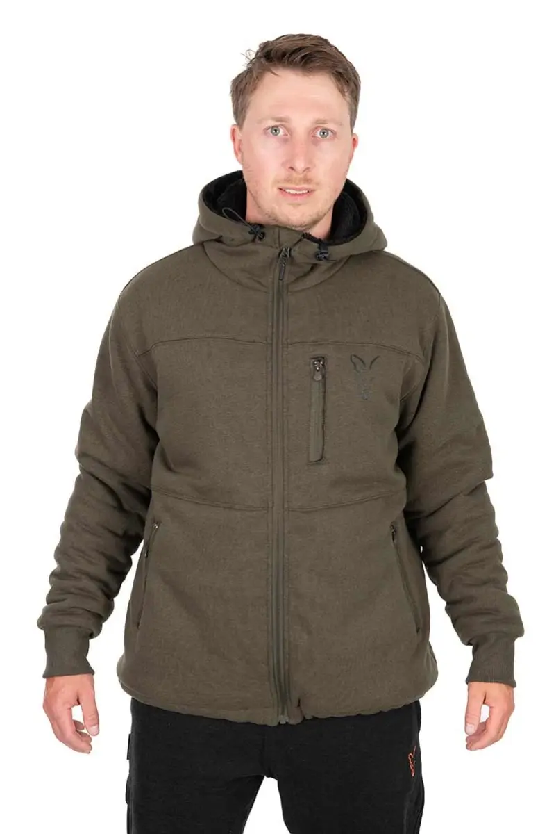 Fox Collection Sherpa Jacket - Green & Black Lrozmiar L - MPN: CCL282 - EAN: 5056212180912
