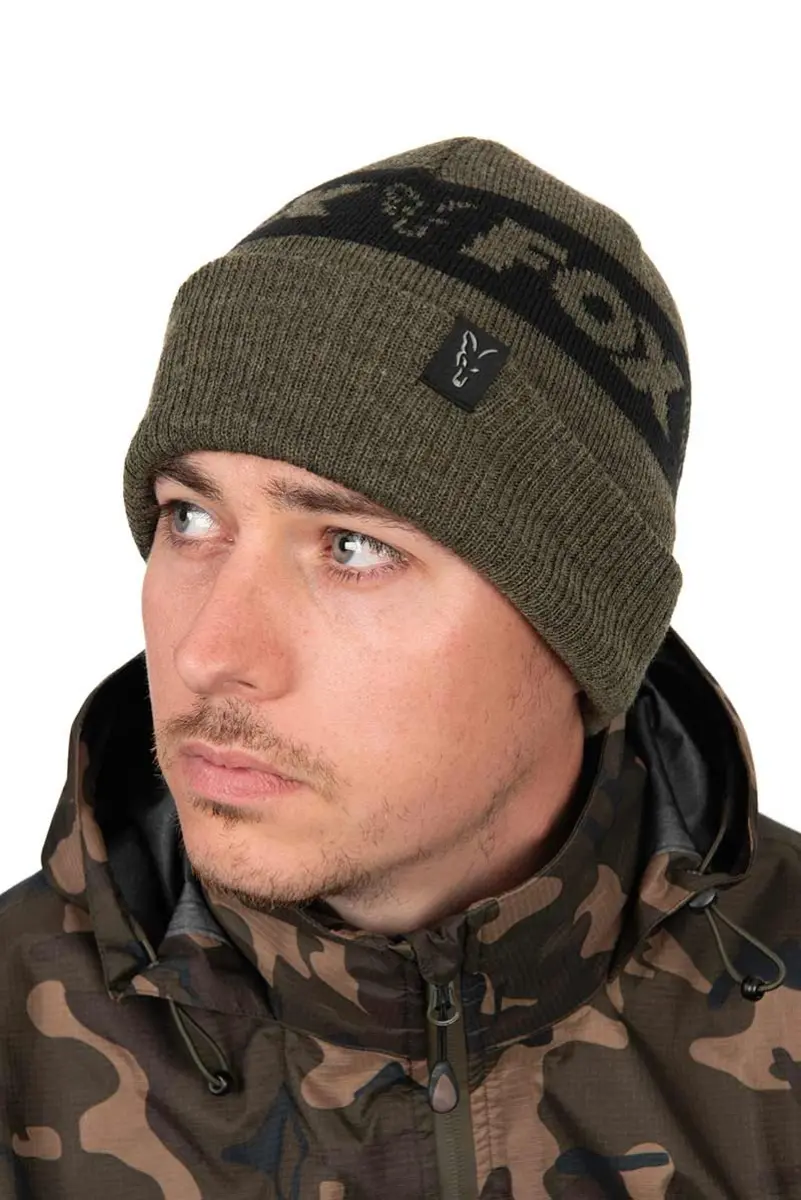 Fox Collection Beanie - Green & Blackrozmiar uniwersalny - MPN: CHH020 - EAN: 5056212180257