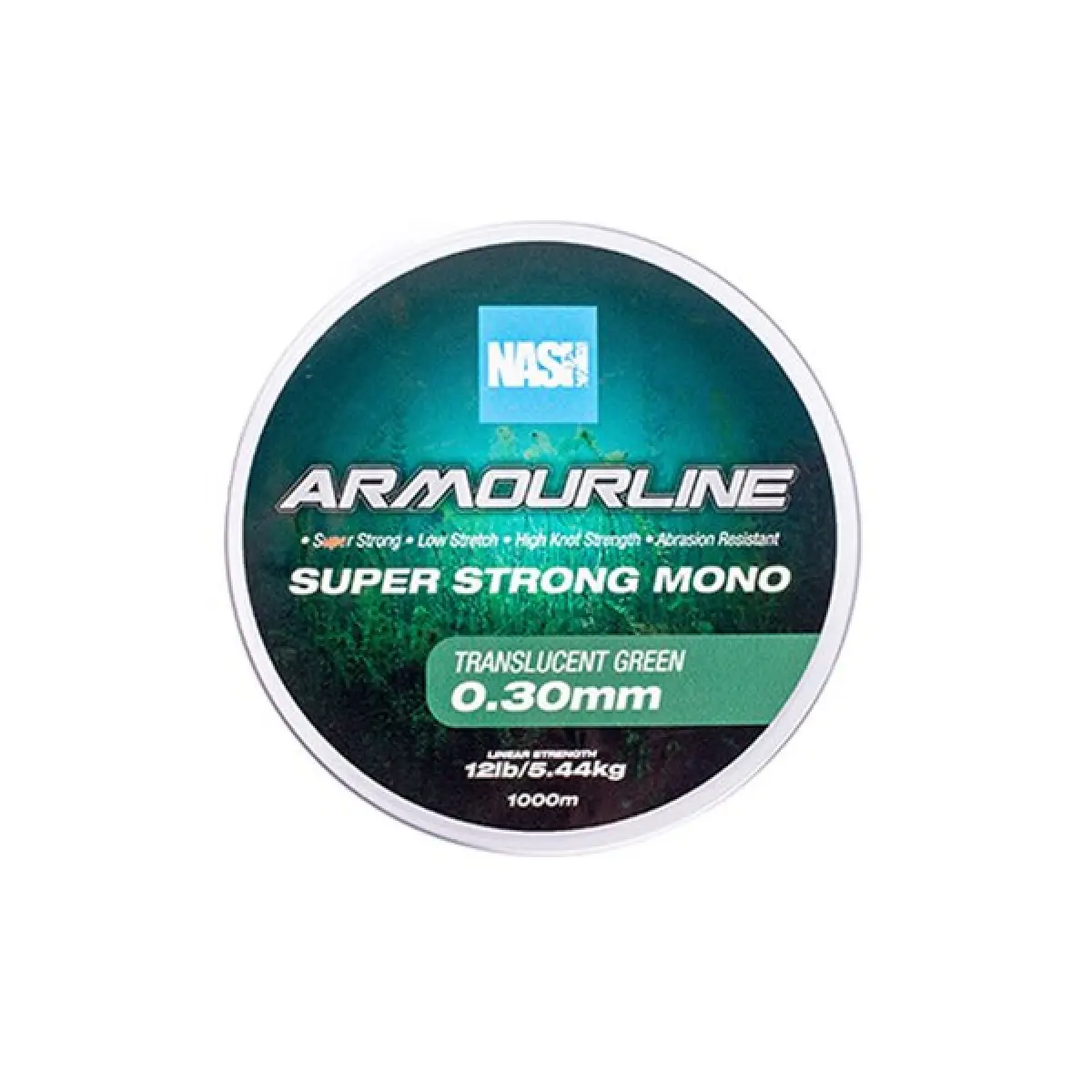 Nash Armourline Super Strong Mono Greenrozmiar 0.30mm (12lb) / 1000m - MPN: T6043 - EAN: 5055108960430