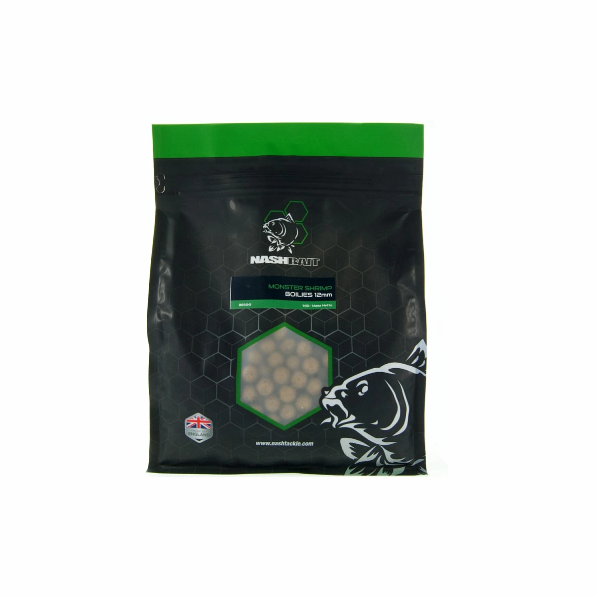 Nash Monster Shrimp Boiliesrozmiar 12mm / 1kg - MPN: B6500 - EAN: 5055108865001