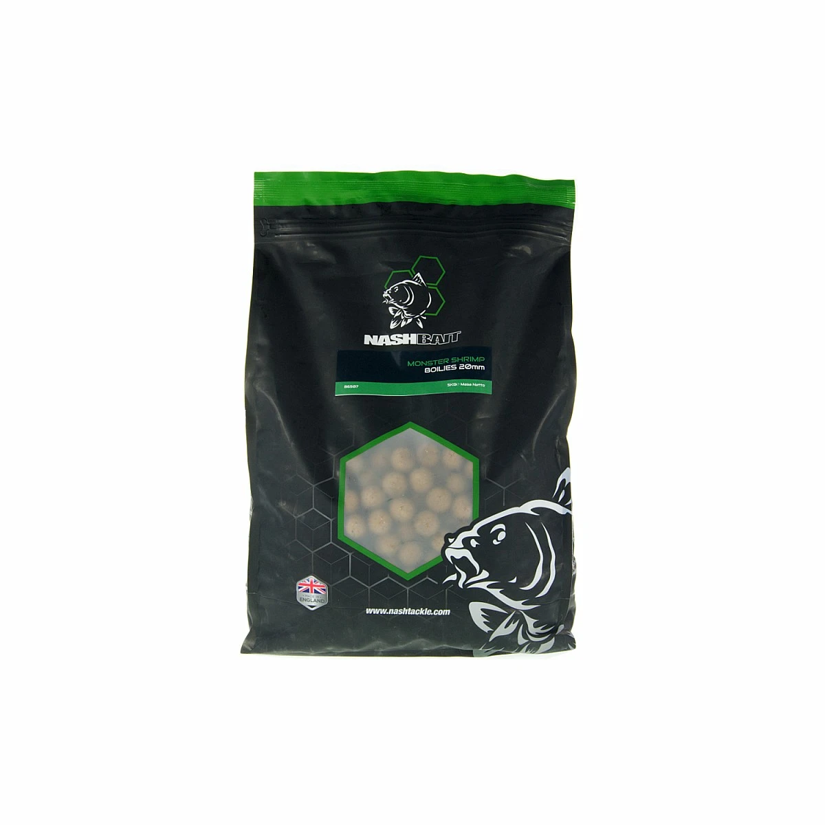 Nash Monster Shrimp Boilies 20mm / 5kgrozmiar 20mm / 5kg - MPN: B6507 - EAN: 5055108865070