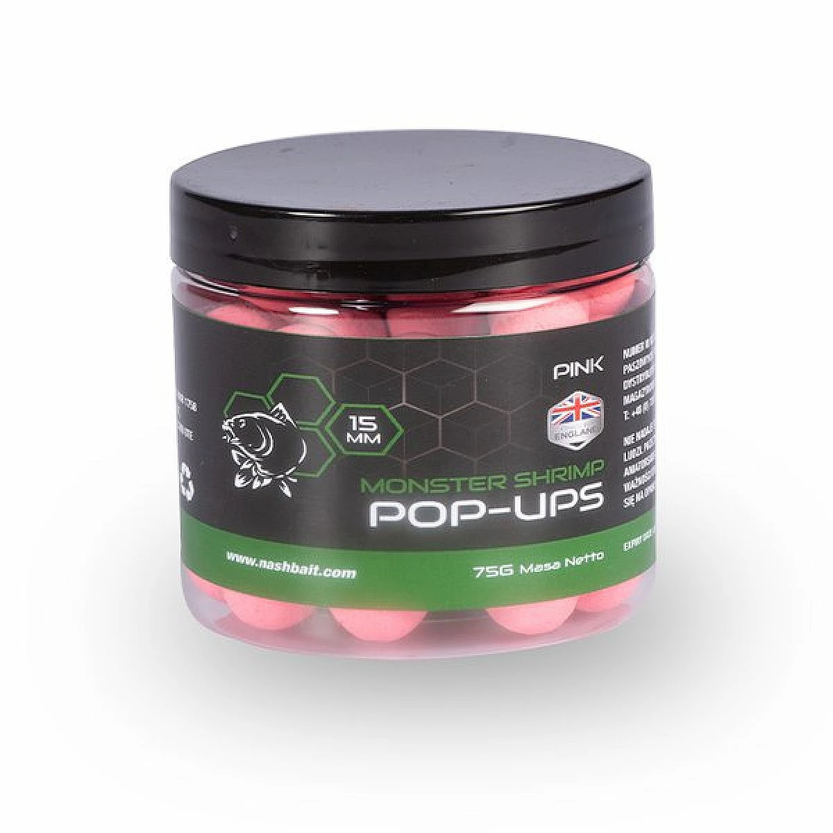 Nash Monster Shrimp Pop Up - Pink 15mm / 75grozmiar 15mm / 75g - MPN: B6526 - EAN: 5055108865261