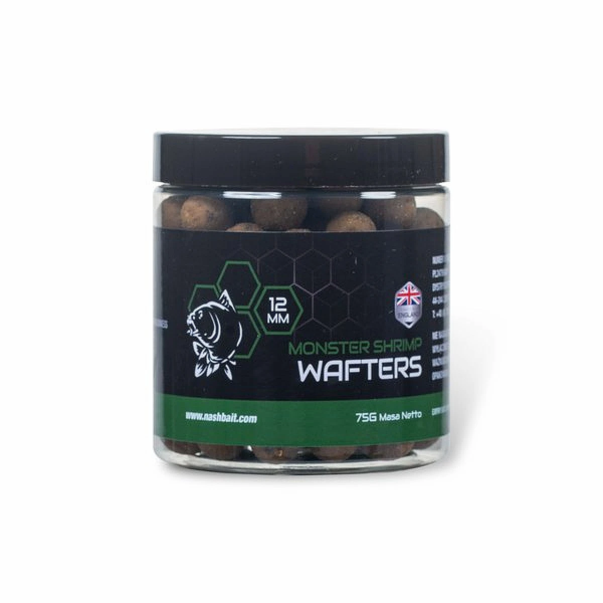 Nash Monster Shrimp Waftersrozmiar 12mm / 75g - MPN: B6545 - EAN: 5055108865452