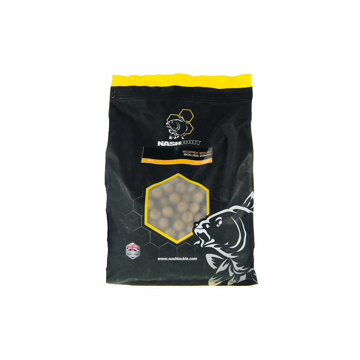 Nash Scopex Squid Boilies 20mm / 5kgrozmiar 20mm / 5kg - MPN: B6307 - EAN: 5055108863076