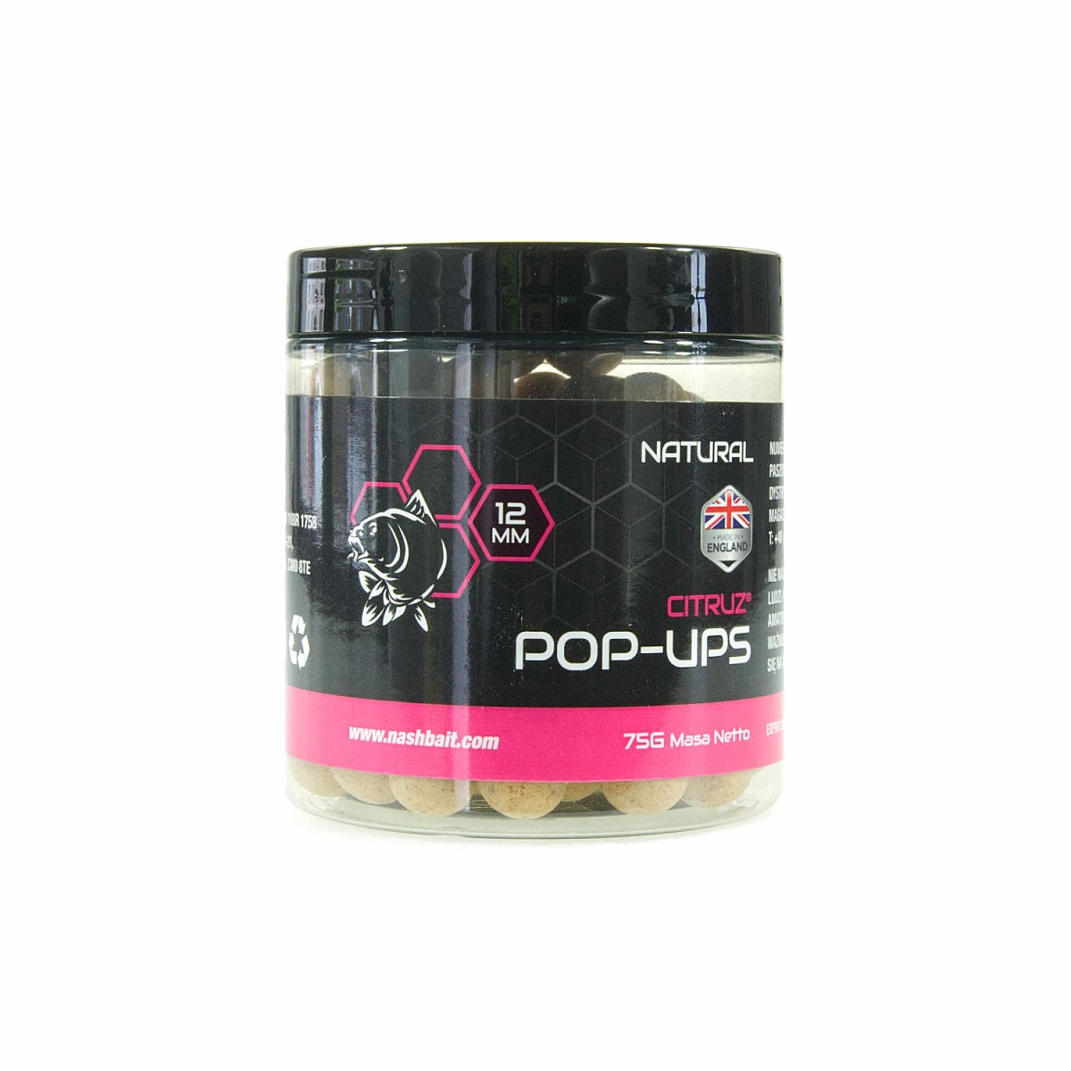 Nash Citruz Pop Up - Naturalrozmiar 12mm/ 75g - MPN: B6420 - EAN: 5055108864202