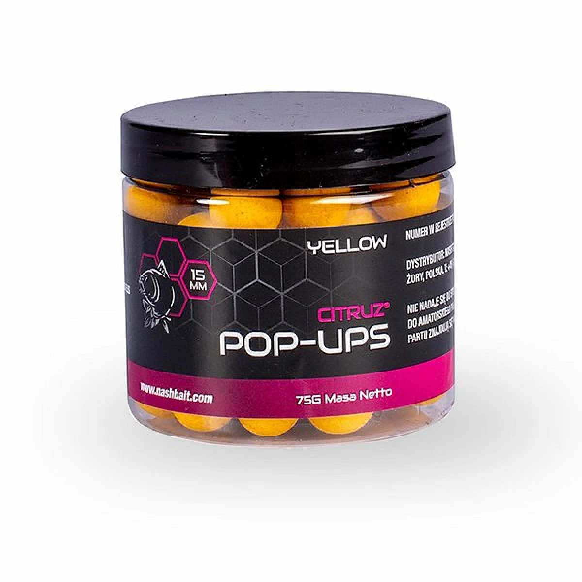 Nash Citruz Pop Up - Yellow 20mm / 75grozmiar 20mm / 75g - MPN: B6432 - EAN: 5055108864325