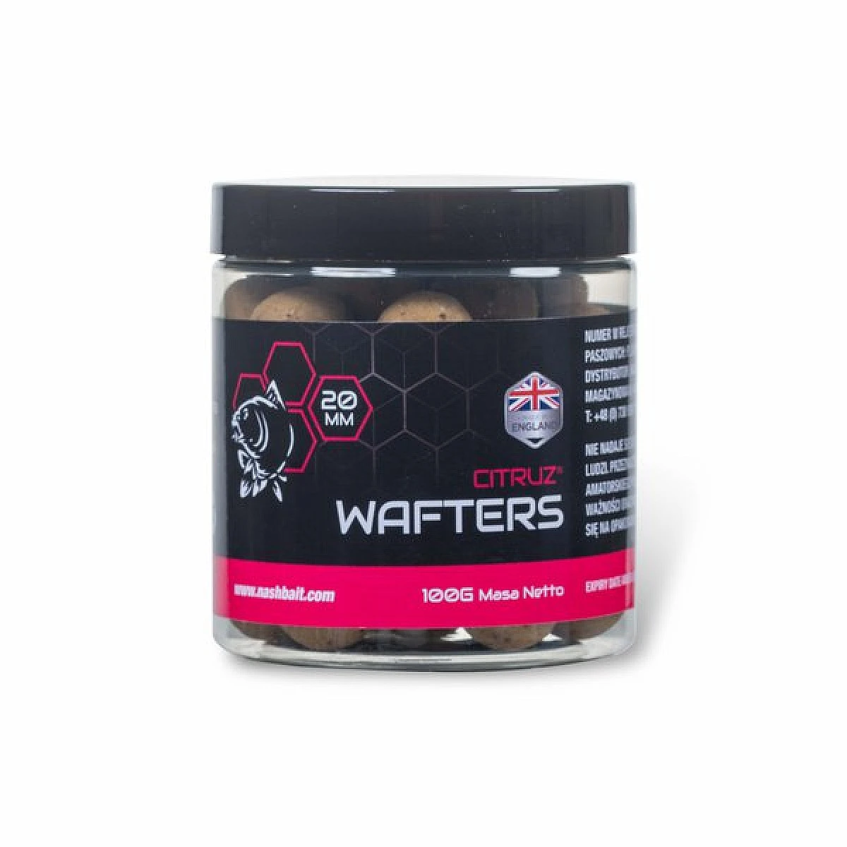 Nash Citruz Waftersrozmiar 20mm / 100g - MPN: B6447 - EAN: 5055108864479