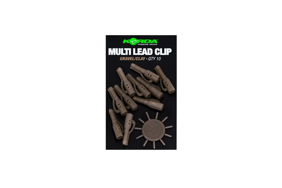 Korda Multi Lead Clip kolor Gravel/Clay (żwir/glina) - MPN: KLCPG - EAN: 5060929026432