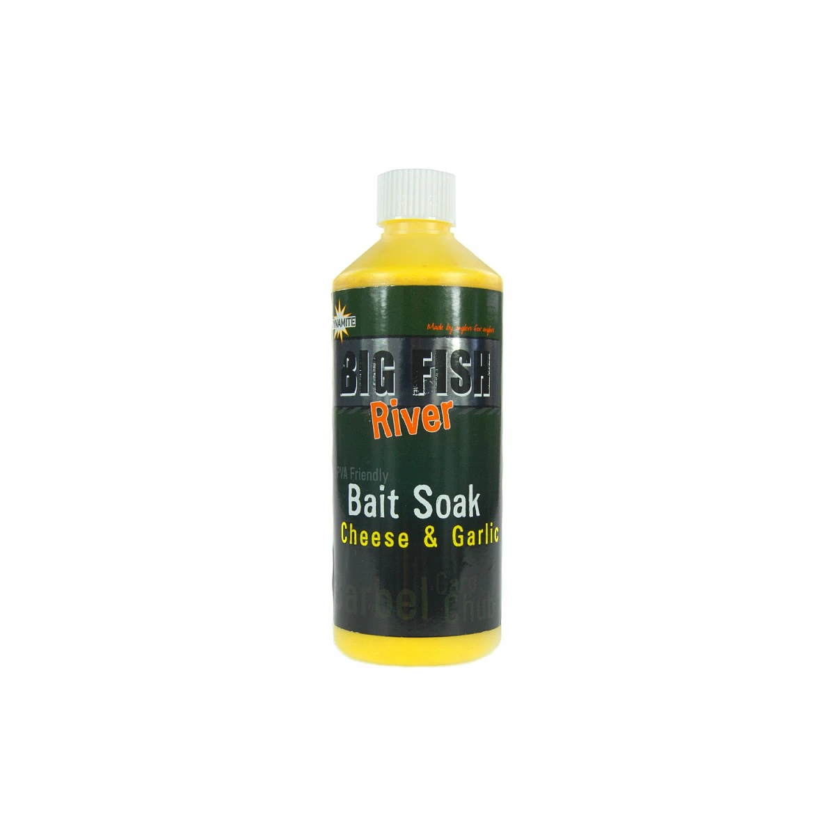 Dynamite Baits Big Fish River Cheese & Garlic Bait Soak opakowanie 500ml - MPN: DY1379 - EAN: 5031745220212