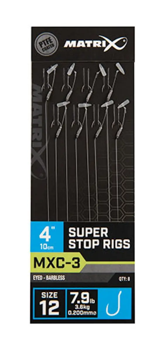 Matrix MXC-3 Barbless Super Stop Rigs - 10cm 12/0.20mmrozmiar 12/0.20mm - MPN: GRR059 - EAN: 5056212131013