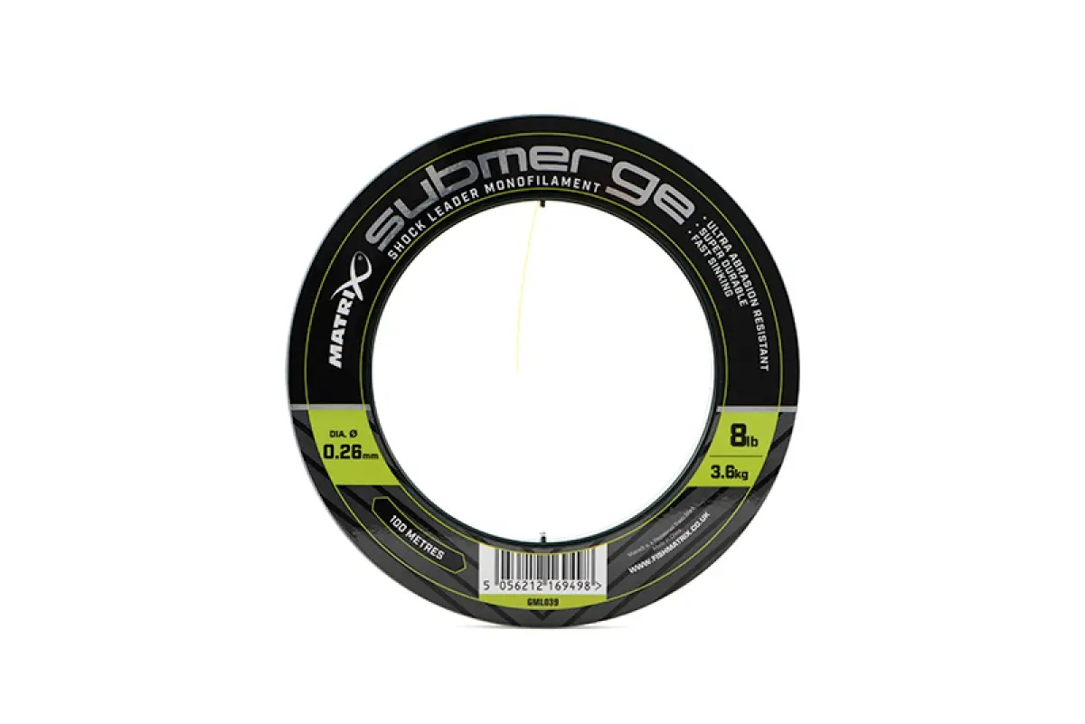 Matrix Submerge Shock Leader - 100mrodzaj 0.26mm/8lb/3.6kg - MPN: GML039 - EAN: 5056212169498