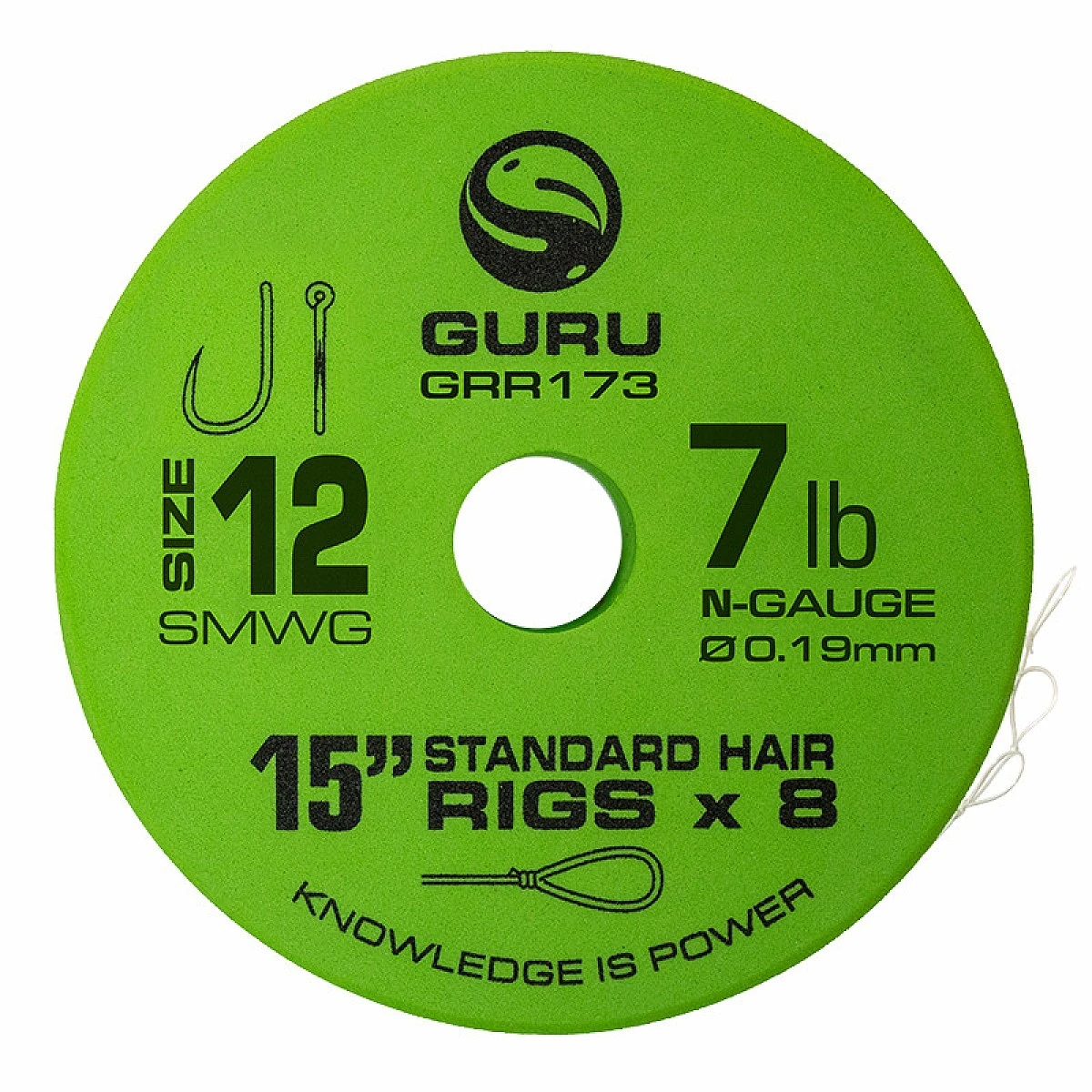 GURU QM1 Standard Hair Ready Rigs - 38cmrozmiar 12 / 0.19mm / 15in (38cm) - MPN: GRR110 - EAN: 5060519394293