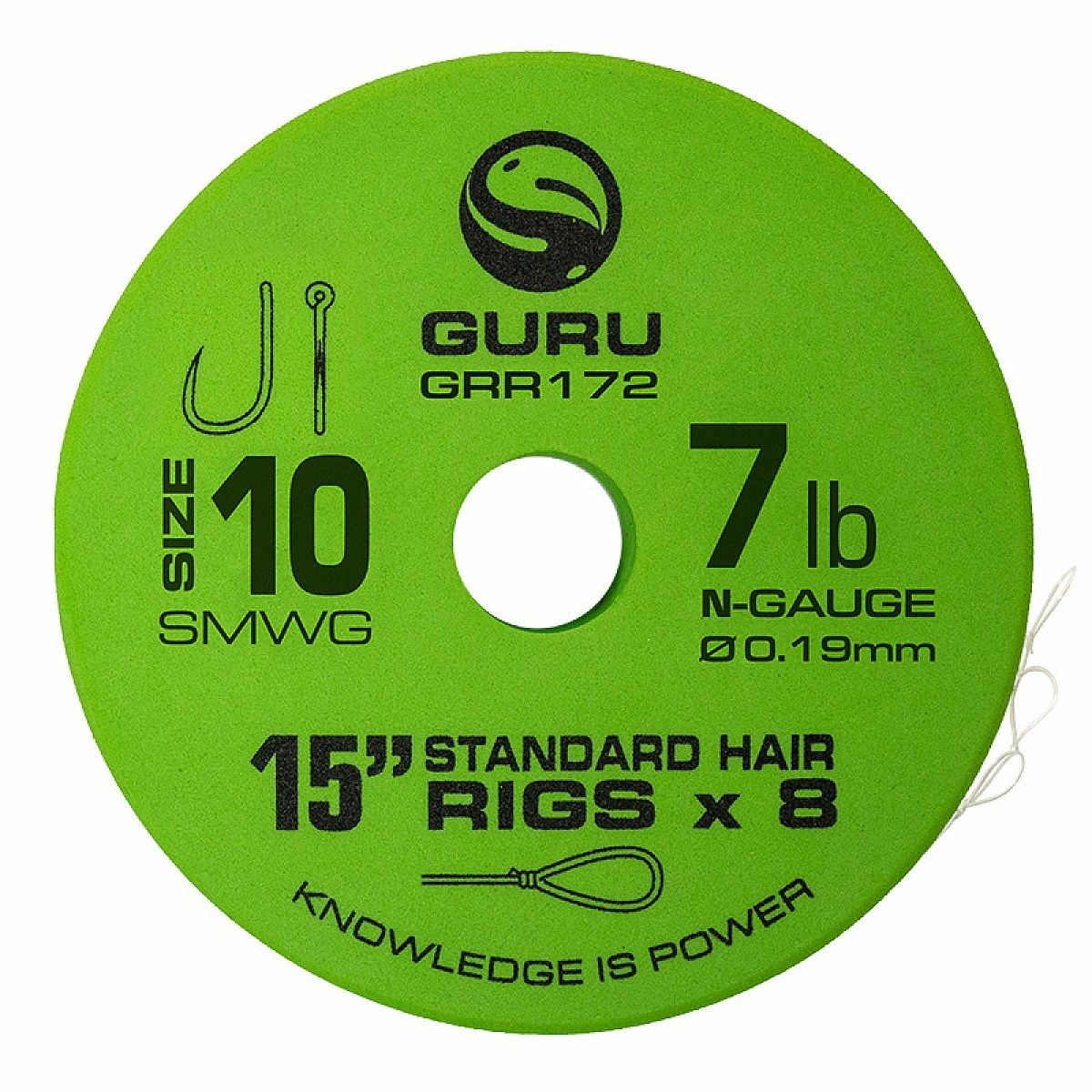 GURU SMWG Standard Hair Ready Rigs - 38cmrozmiar 10 / 0.19mm / 15in (38cm) - MPN: GRR172 - EAN: 5060519395580