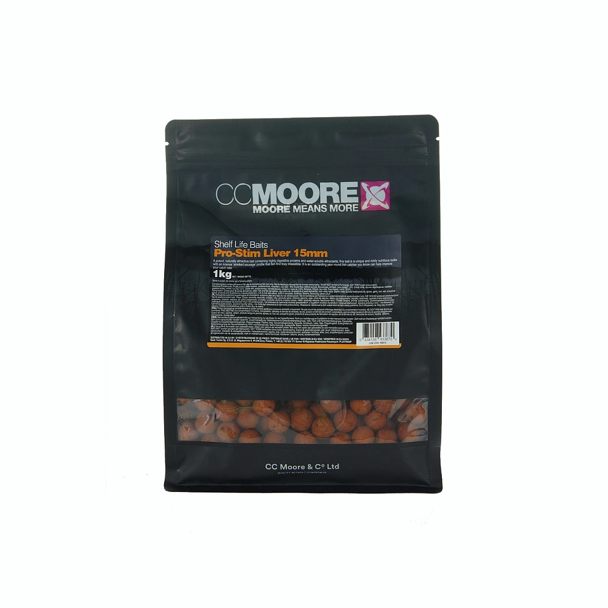CcMoore Pro-Stim Liver Boilies - 1kgrozmiar 15mm/1kg - MPN: 90816 - EAN: 634158433870