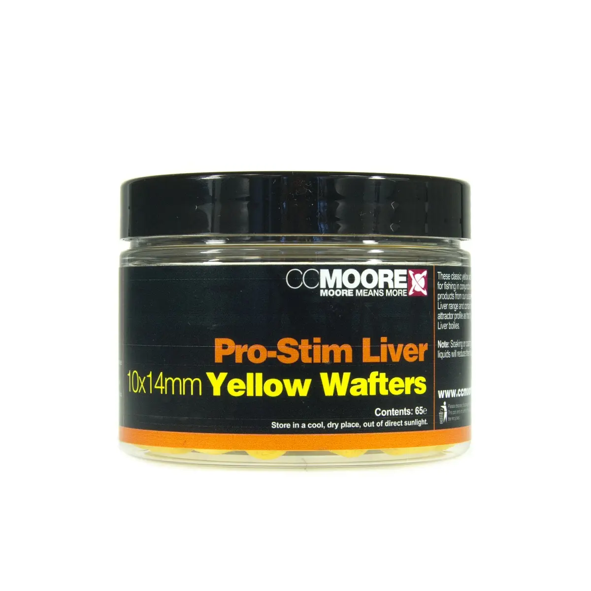 CCMoore Pro-Stim Liver Dumbell Wafters - Yellowrozmiar 10x14mm - MPN: 98104 - EAN: 634158438509