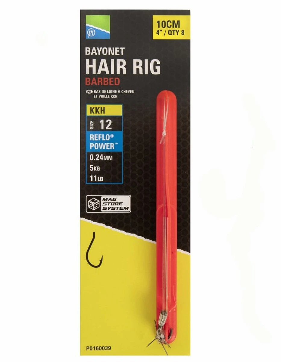 Preston Innovations KKH Bayonet Hair Rig - 10cm 10 / 0.24mm (5kg) / 10cmrozmiar 10 / 0.24mm (5kg) / 10cm - MPN: P0160038 - EAN: 5056317729016