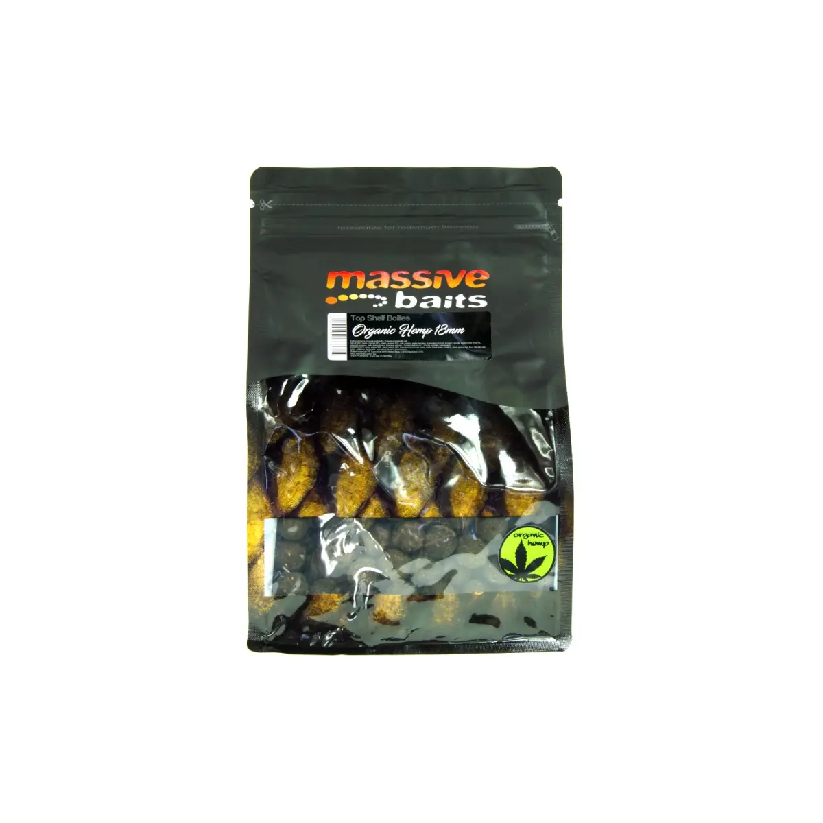 Massive Baits Top Shelf Boilies - Organic Hempopakowanie 18mm / 1kg - MPN: TS071 - EAN: 5901912666771