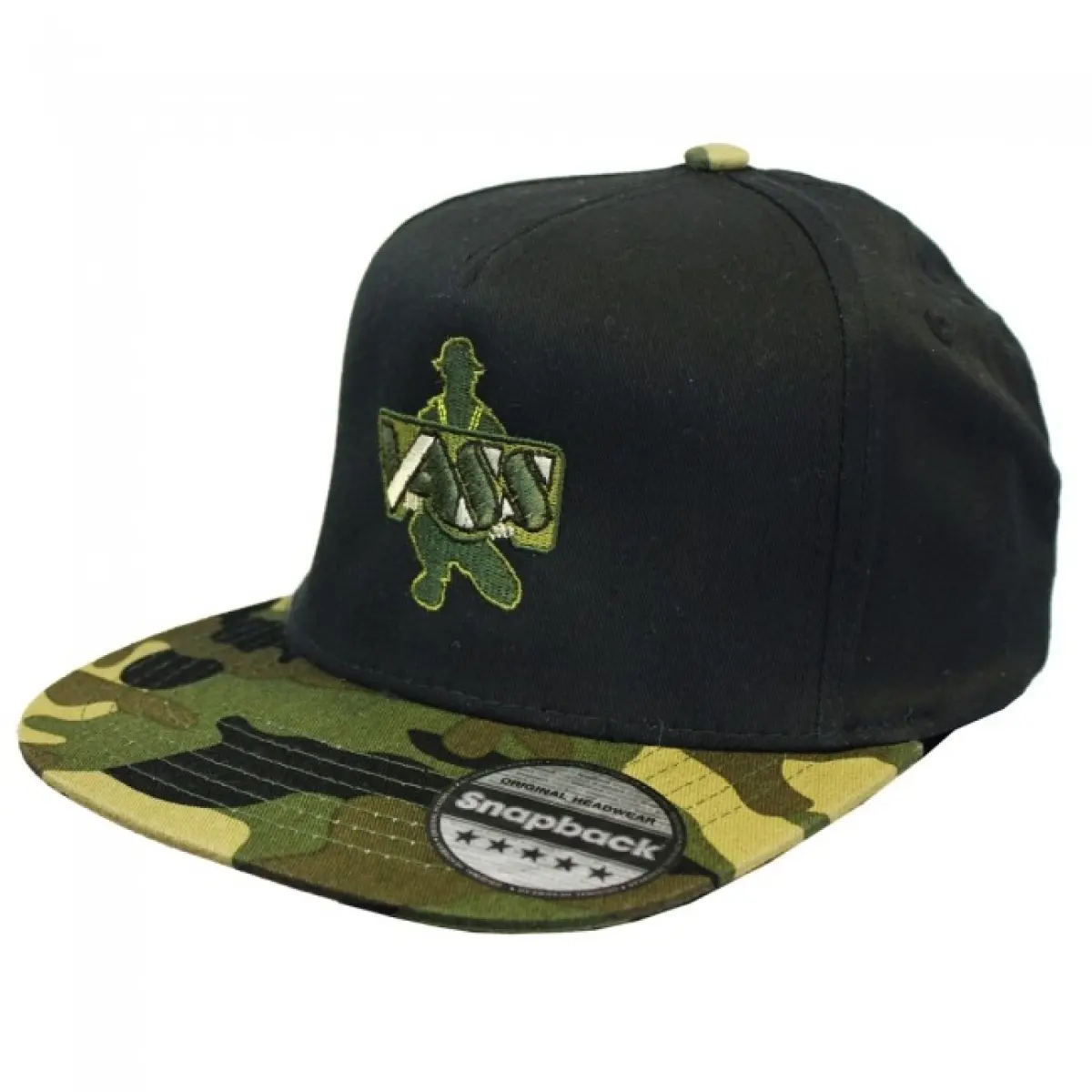 Vass Snapback Black with Green Camo Peakrozmiar One size - MPN: VB691/834 - EAN: 5060832422710