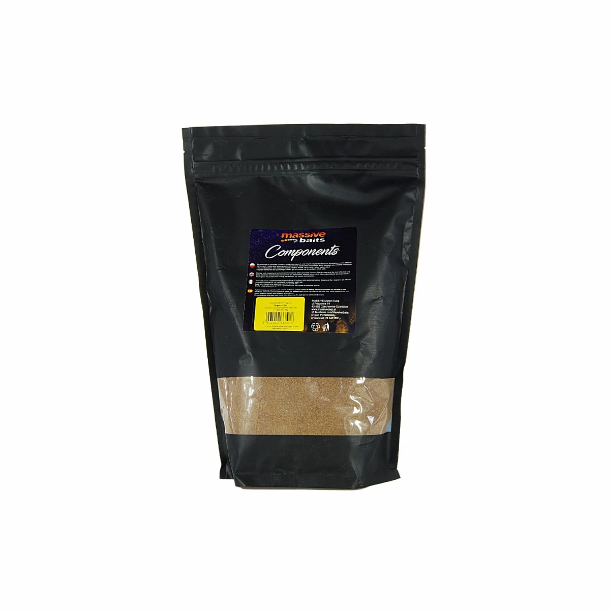 MassiveBaits - Mąka z Lnu 1kgopakowanie 1kg - MPN: KP212 - EAN: 5901912663978