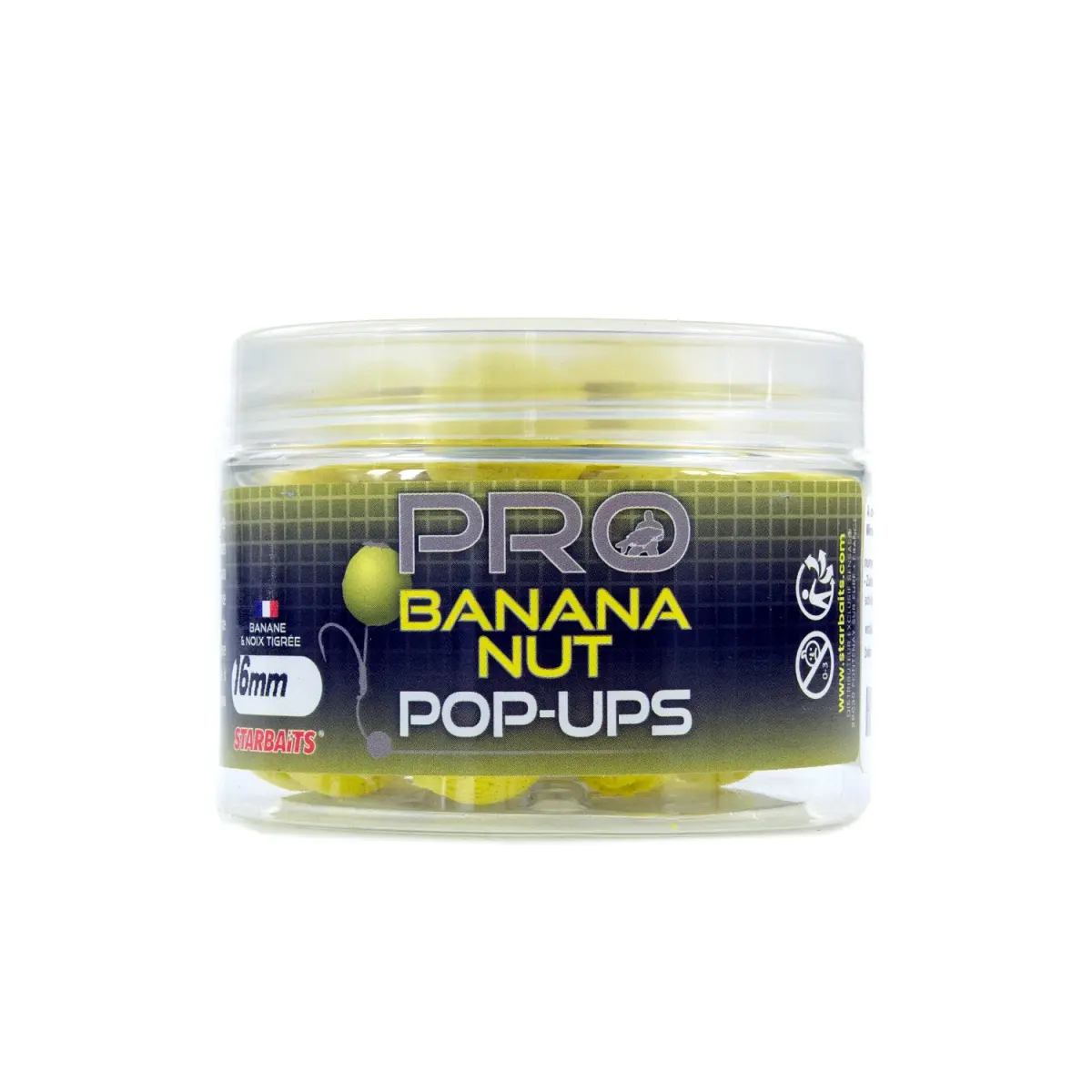 Starbaits Probiotic Banana Nut Pop-Uprozmiar 16mm/50g - MPN: 84388 - EAN: 3297830843885