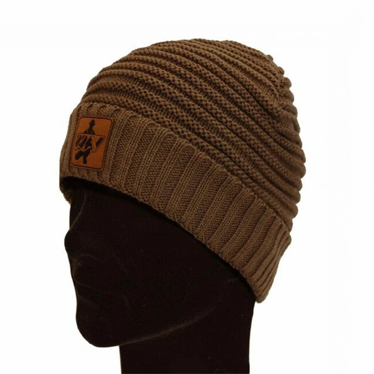 Vass Fleece Lined Ribbed Beanie Brown Rubber Badgerozmiar One size - MPN: VR376-1/09 - EAN: 5060832422659